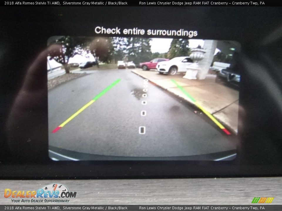 2018 Alfa Romeo Stelvio Ti AWD Silverstone Gray Metallic / Black/Black Photo #25