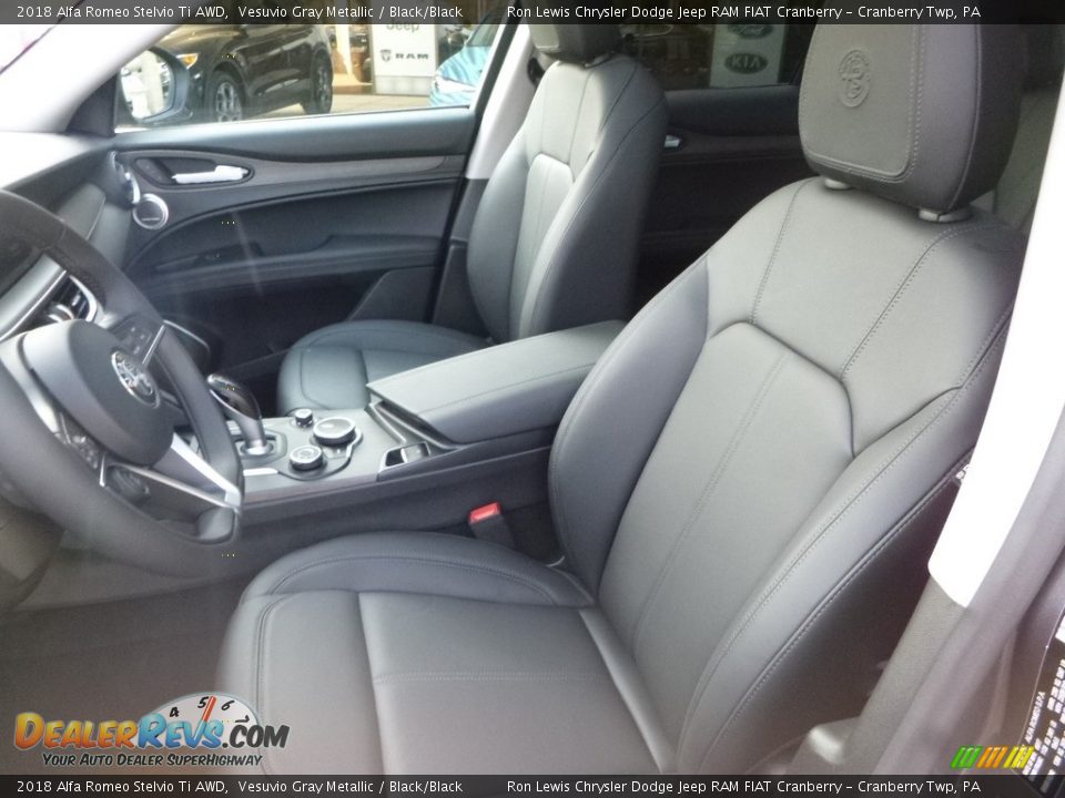 2018 Alfa Romeo Stelvio Ti AWD Vesuvio Gray Metallic / Black/Black Photo #22