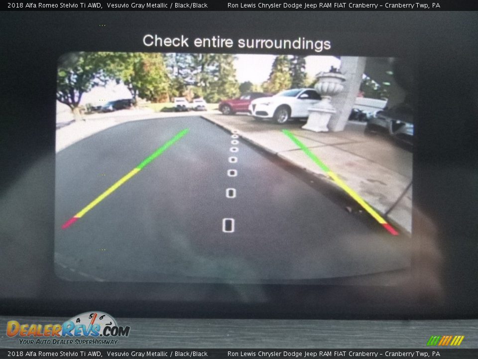 2018 Alfa Romeo Stelvio Ti AWD Vesuvio Gray Metallic / Black/Black Photo #26
