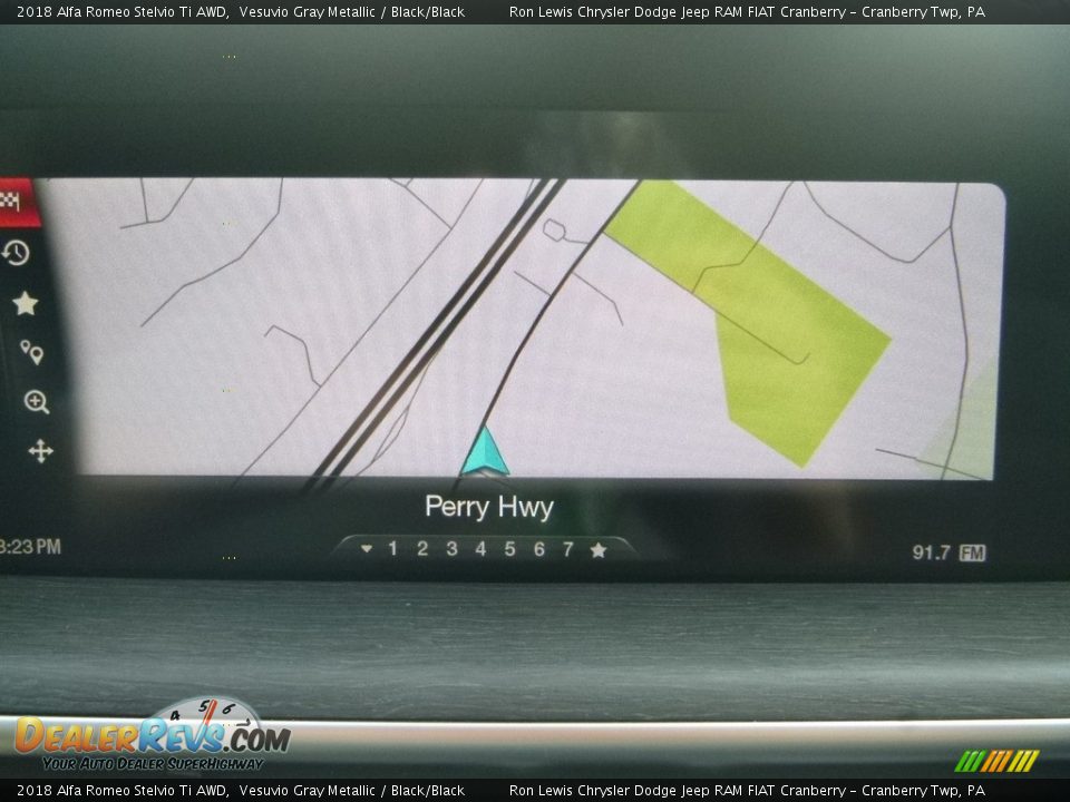 2018 Alfa Romeo Stelvio Ti AWD Vesuvio Gray Metallic / Black/Black Photo #30