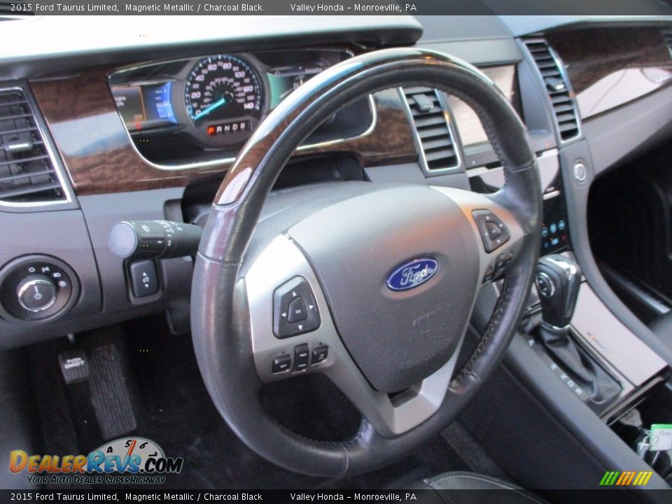 2015 Ford Taurus Limited Magnetic Metallic / Charcoal Black Photo #15