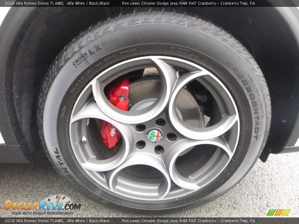 2018 Alfa Romeo Stelvio Ti AWD Alfa White / Black/Black Photo #13
