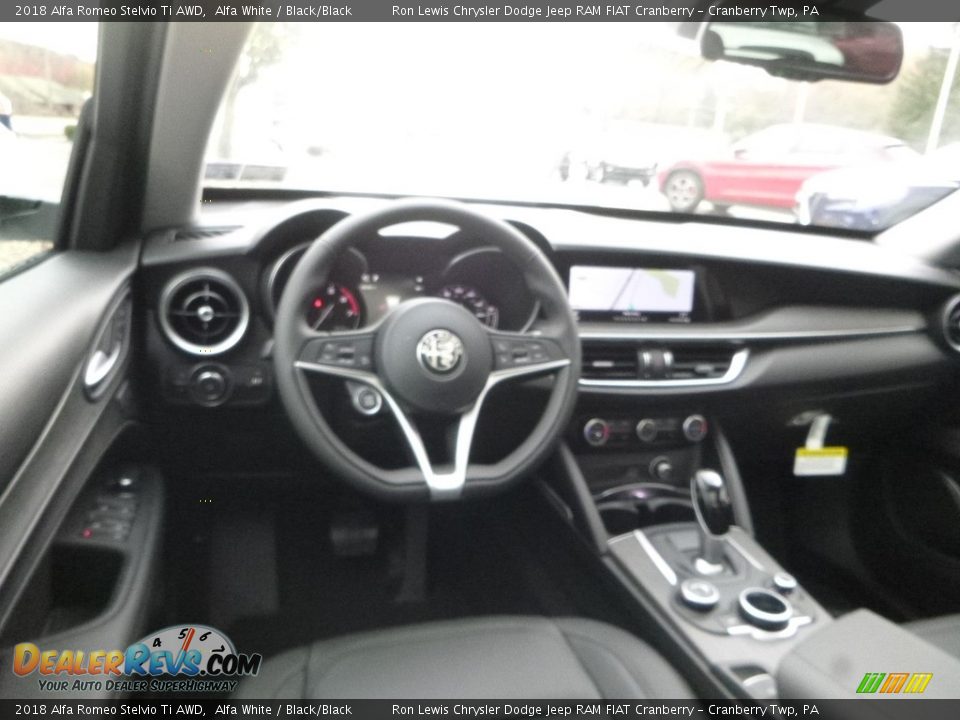 2018 Alfa Romeo Stelvio Ti AWD Alfa White / Black/Black Photo #17