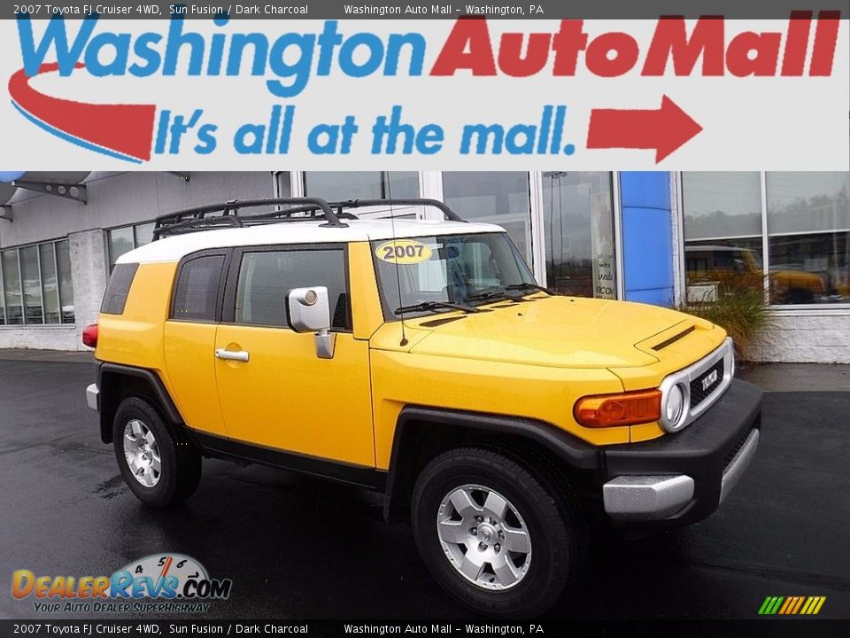 2007 Toyota FJ Cruiser 4WD Sun Fusion / Dark Charcoal Photo #1