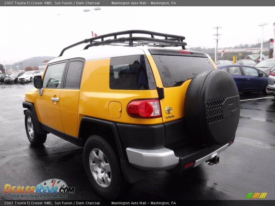 2007 Toyota FJ Cruiser 4WD Sun Fusion / Dark Charcoal Photo #7
