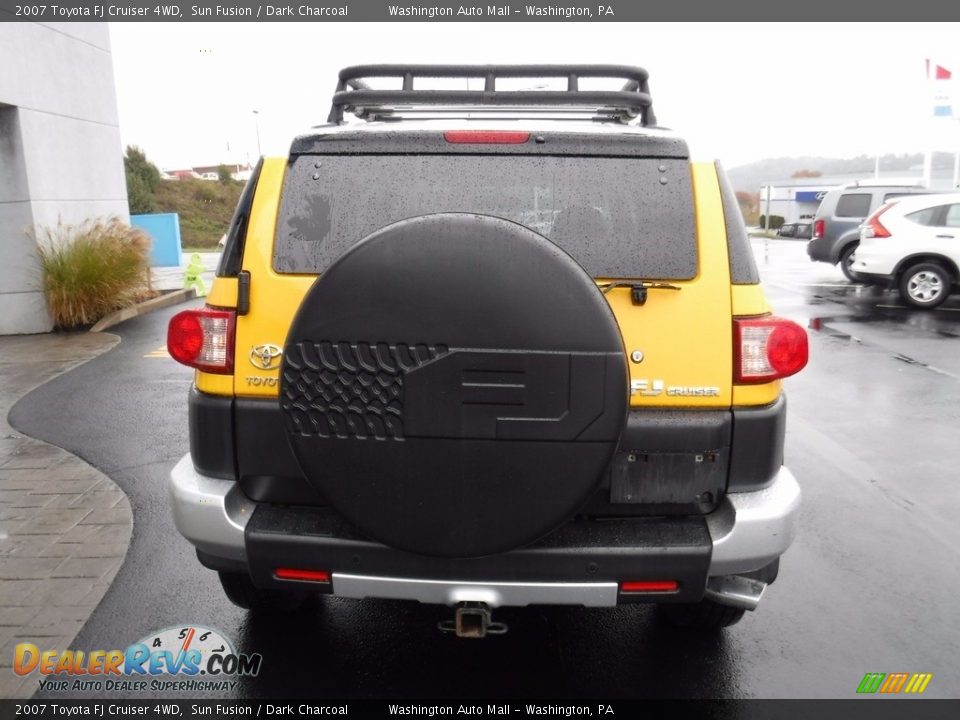 2007 Toyota FJ Cruiser 4WD Sun Fusion / Dark Charcoal Photo #8
