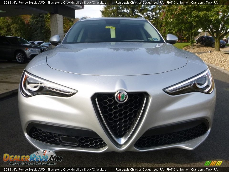 Silverstone Gray Metallic 2018 Alfa Romeo Stelvio AWD Photo #12