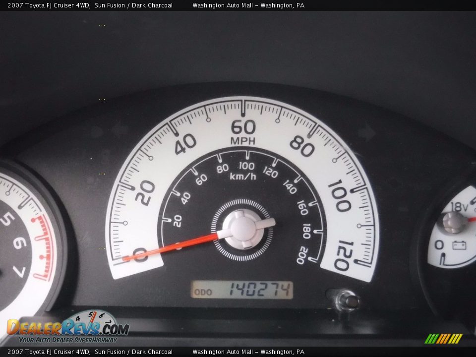 2007 Toyota FJ Cruiser 4WD Sun Fusion / Dark Charcoal Photo #25