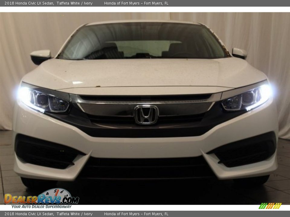 2018 Honda Civic LX Sedan Taffeta White / Ivory Photo #5