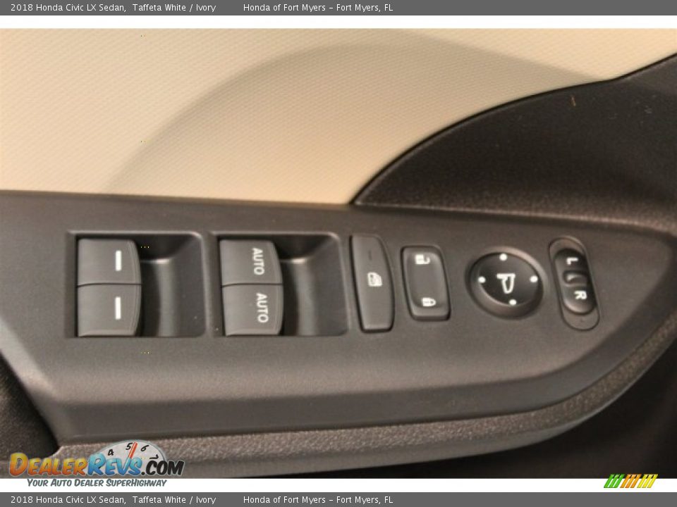 2018 Honda Civic LX Sedan Taffeta White / Ivory Photo #8