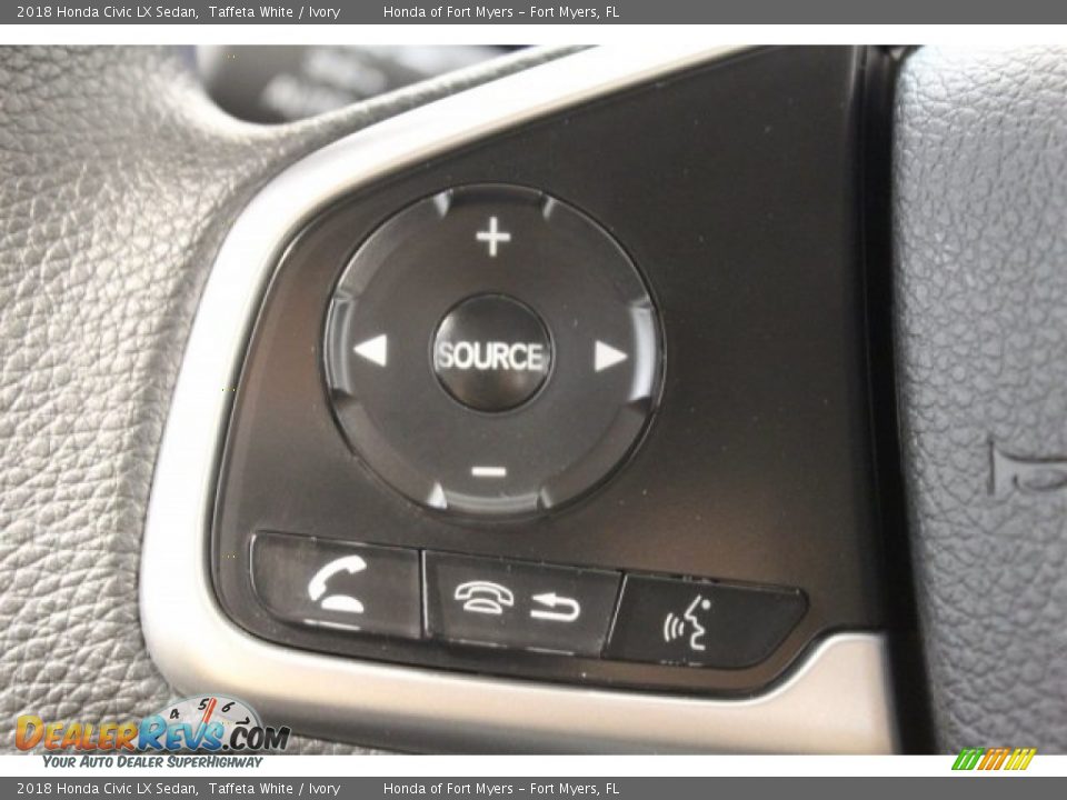 2018 Honda Civic LX Sedan Taffeta White / Ivory Photo #12