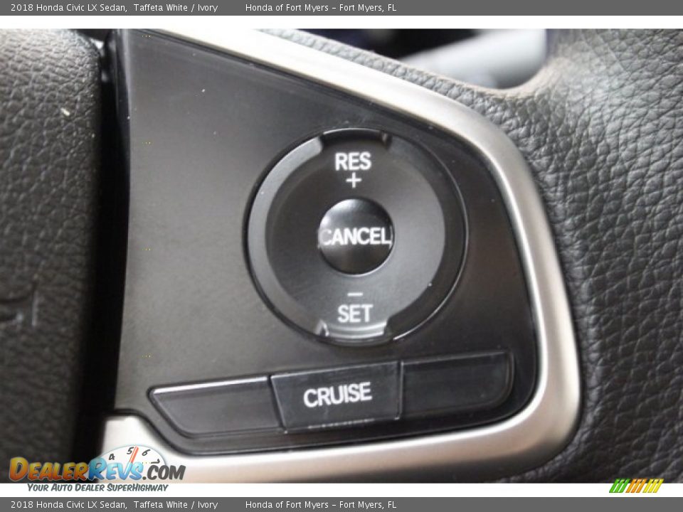 2018 Honda Civic LX Sedan Taffeta White / Ivory Photo #13