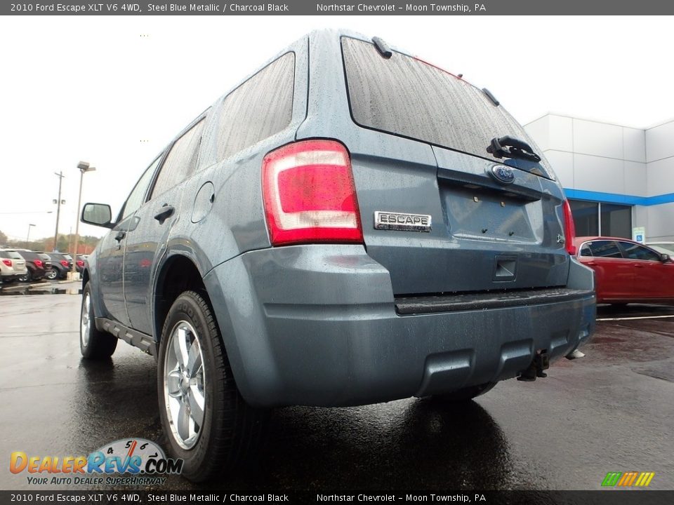 2010 Ford Escape XLT V6 4WD Steel Blue Metallic / Charcoal Black Photo #5