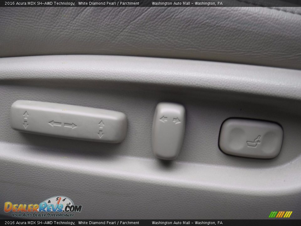 2016 Acura MDX SH-AWD Technology White Diamond Pearl / Parchment Photo #16