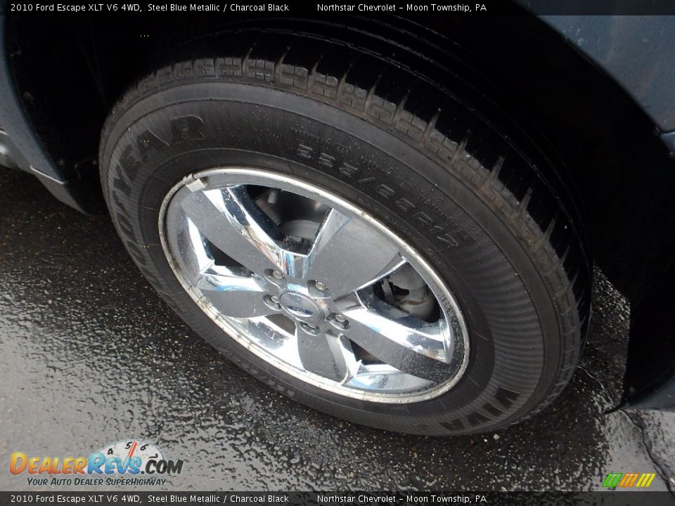 2010 Ford Escape XLT V6 4WD Steel Blue Metallic / Charcoal Black Photo #13