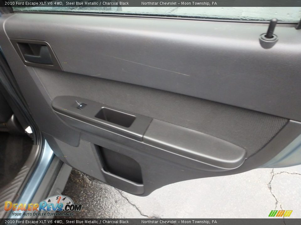 2010 Ford Escape XLT V6 4WD Steel Blue Metallic / Charcoal Black Photo #18