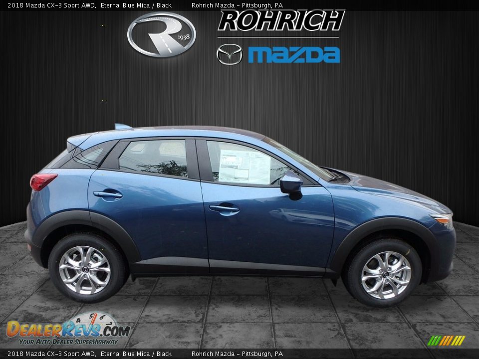 2018 Mazda CX-3 Sport AWD Eternal Blue Mica / Black Photo #2