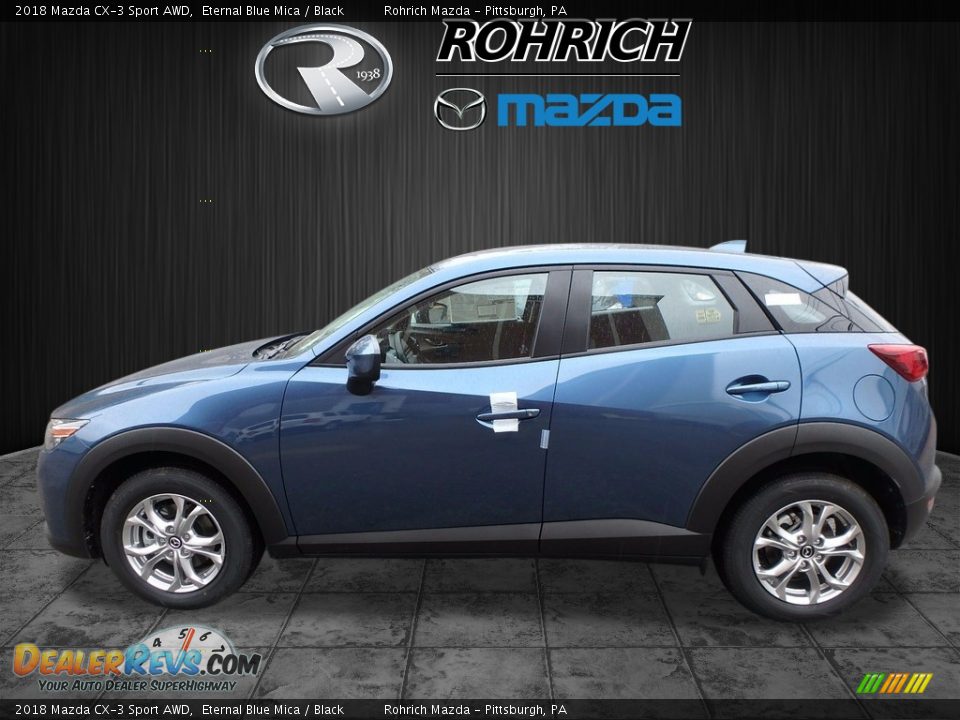 2018 Mazda CX-3 Sport AWD Eternal Blue Mica / Black Photo #3