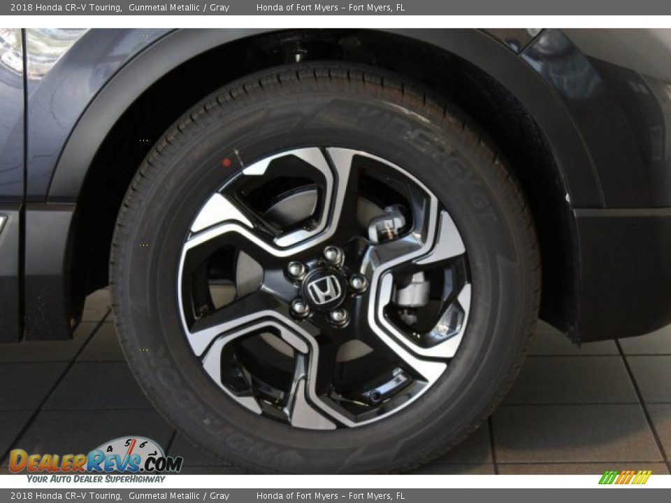 2018 Honda CR-V Touring Gunmetal Metallic / Gray Photo #2