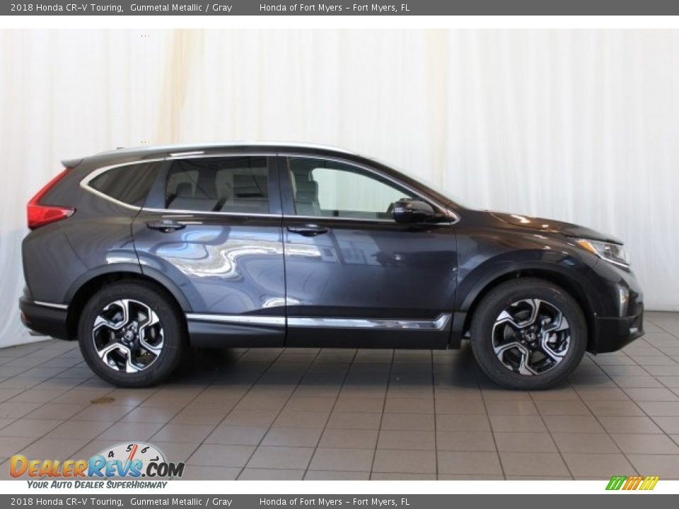 2018 Honda CR-V Touring Gunmetal Metallic / Gray Photo #3