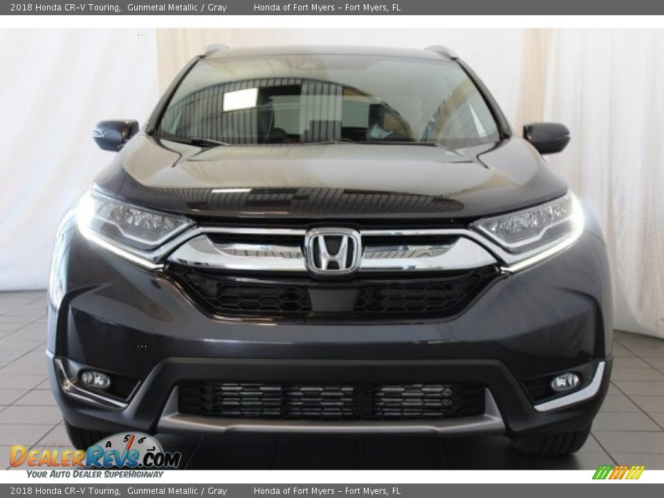 2018 Honda CR-V Touring Gunmetal Metallic / Gray Photo #4