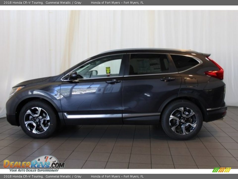 2018 Honda CR-V Touring Gunmetal Metallic / Gray Photo #5