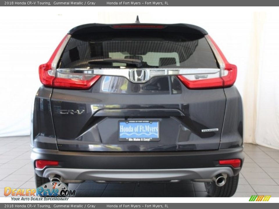 2018 Honda CR-V Touring Gunmetal Metallic / Gray Photo #6