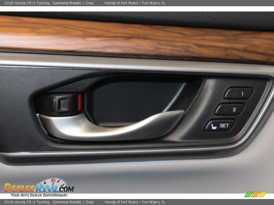 2018 Honda CR-V Touring Gunmetal Metallic / Gray Photo #9