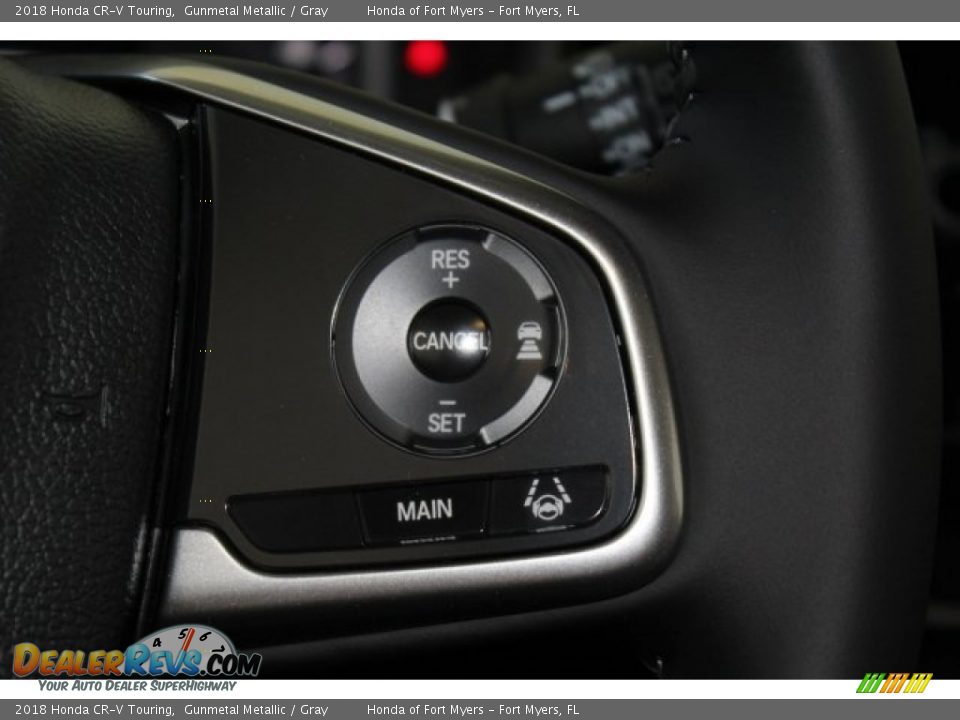 2018 Honda CR-V Touring Gunmetal Metallic / Gray Photo #15