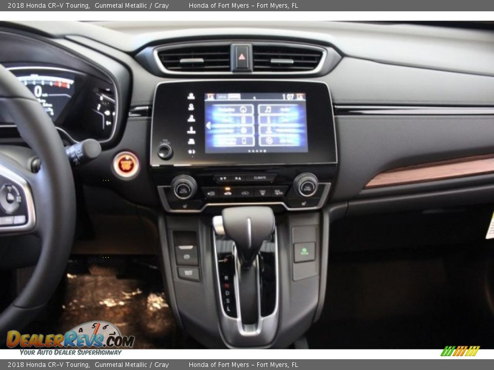 2018 Honda CR-V Touring Gunmetal Metallic / Gray Photo #16