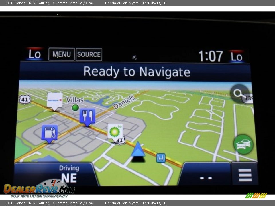 2018 Honda CR-V Touring Gunmetal Metallic / Gray Photo #19