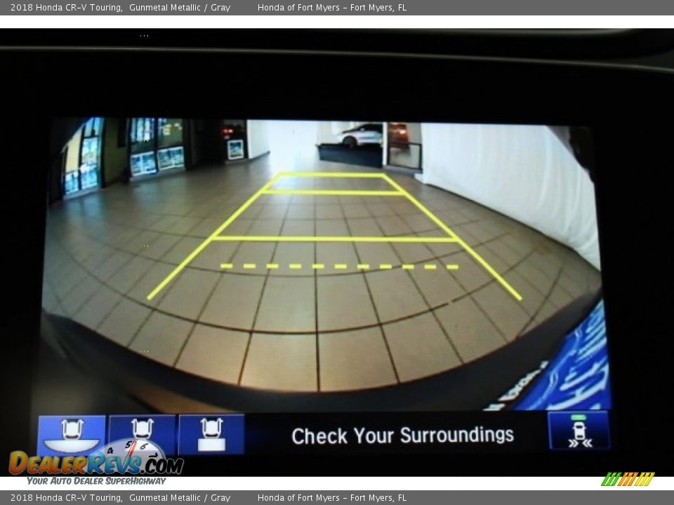 2018 Honda CR-V Touring Gunmetal Metallic / Gray Photo #20