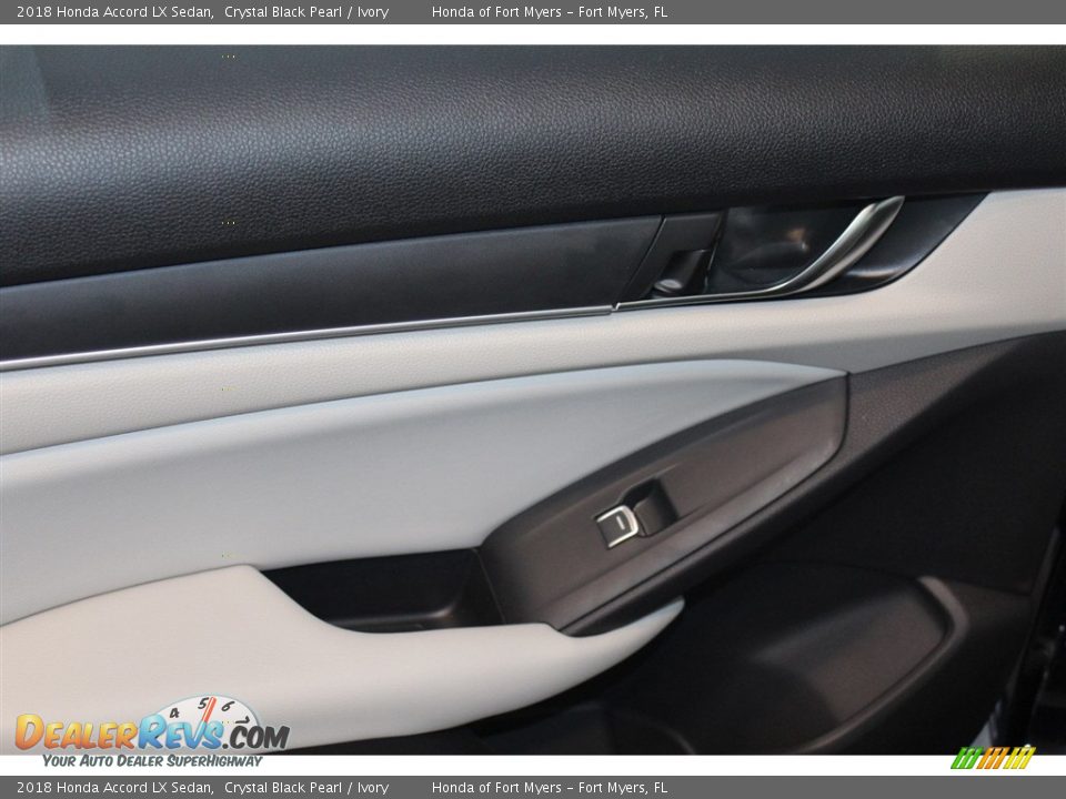 2018 Honda Accord LX Sedan Crystal Black Pearl / Ivory Photo #20