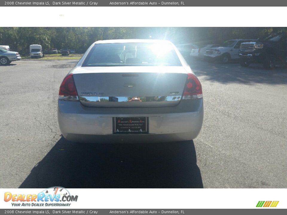 2008 Chevrolet Impala LS Dark Silver Metallic / Gray Photo #4