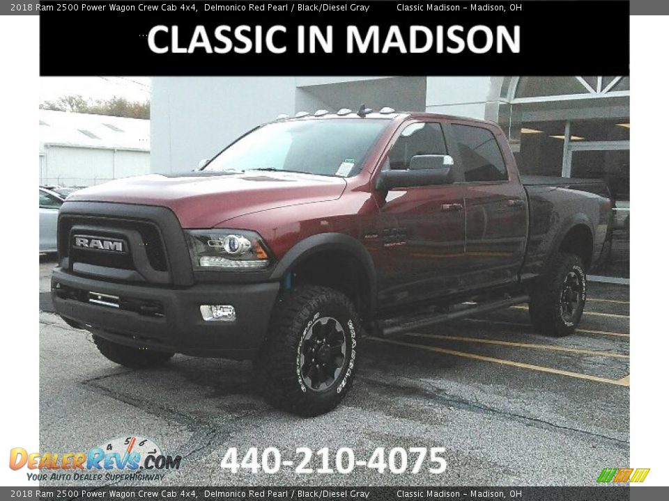 2018 Ram 2500 Power Wagon Crew Cab 4x4 Delmonico Red Pearl / Black/Diesel Gray Photo #1