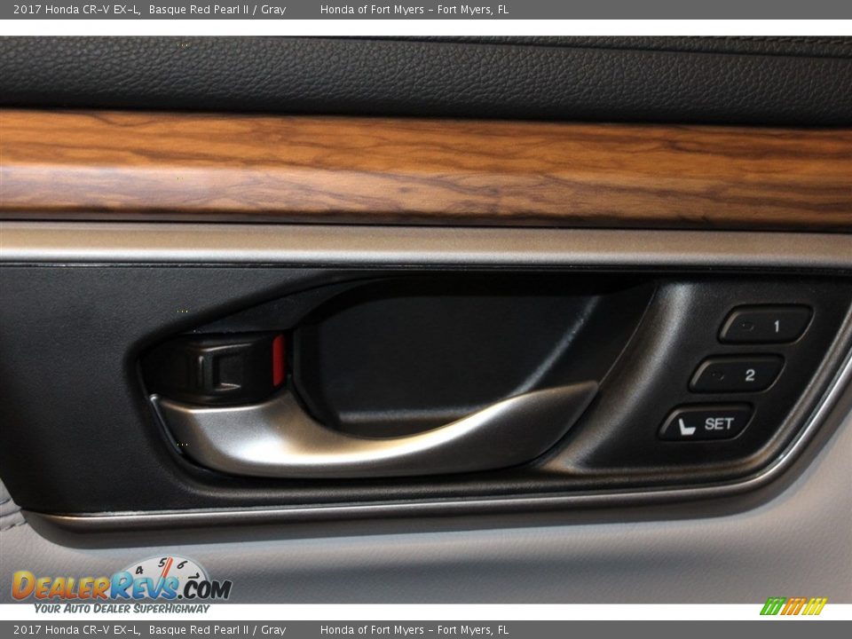 2017 Honda CR-V EX-L Basque Red Pearl II / Gray Photo #10