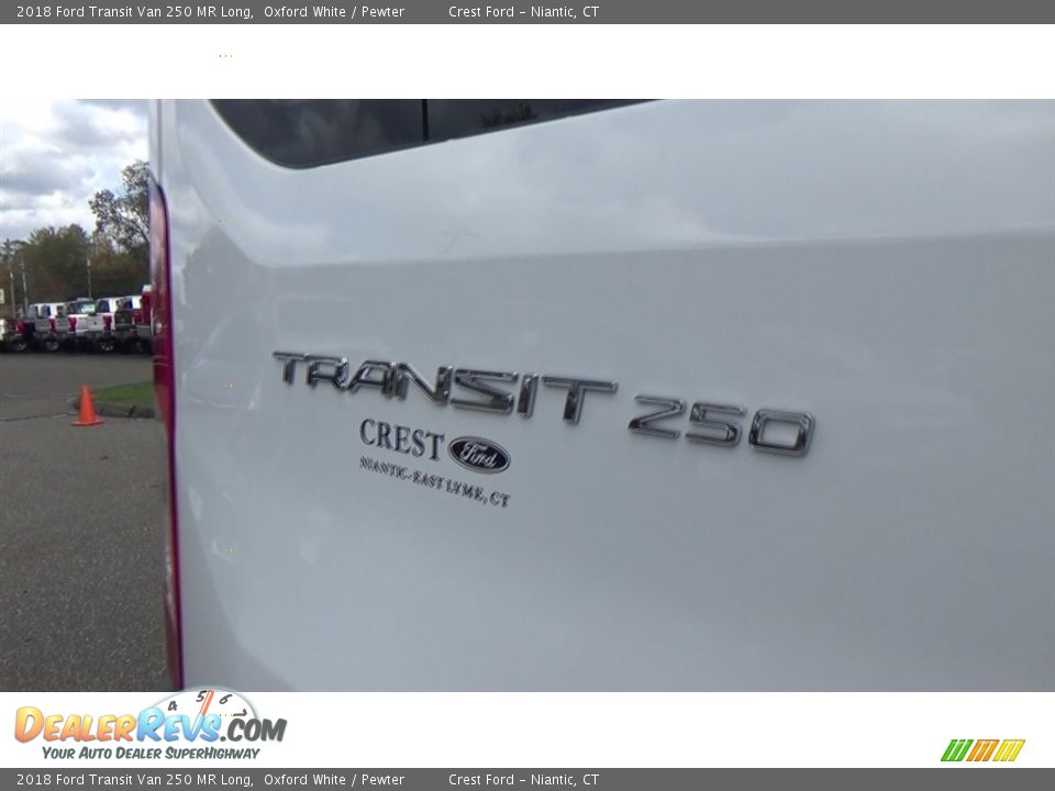 2018 Ford Transit Van 250 MR Long Oxford White / Pewter Photo #9