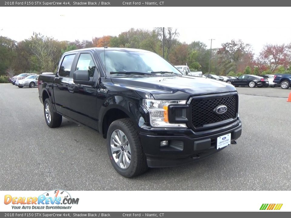 2018 Ford F150 STX SuperCrew 4x4 Shadow Black / Black Photo #1