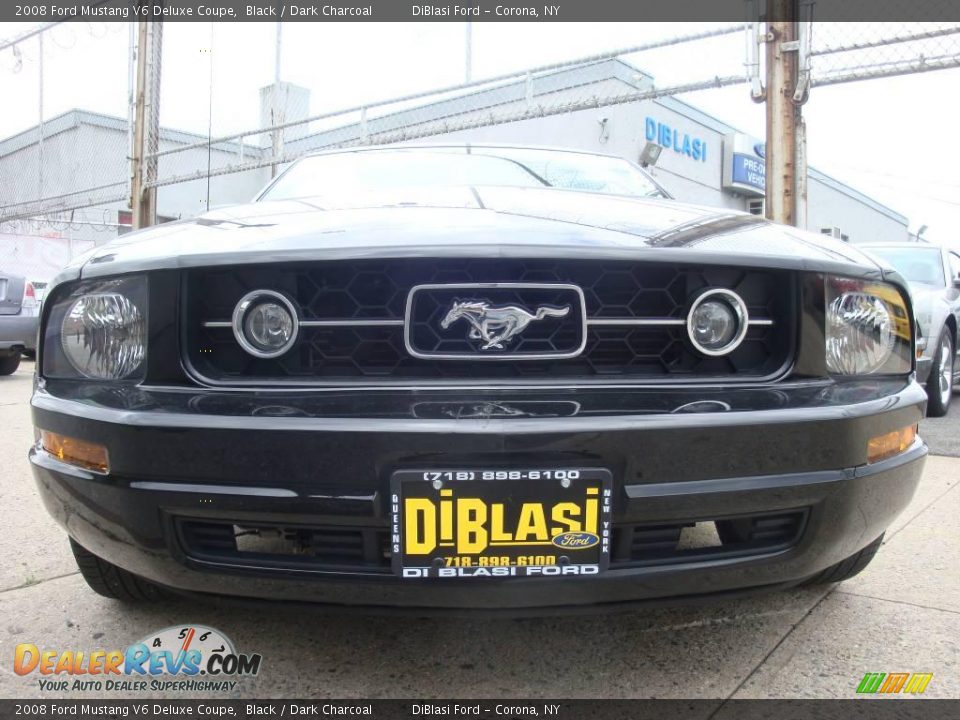 2008 Ford Mustang V6 Deluxe Coupe Black / Dark Charcoal Photo #2