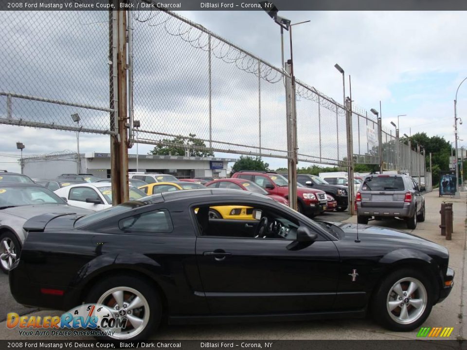 2008 Ford Mustang V6 Deluxe Coupe Black / Dark Charcoal Photo #3