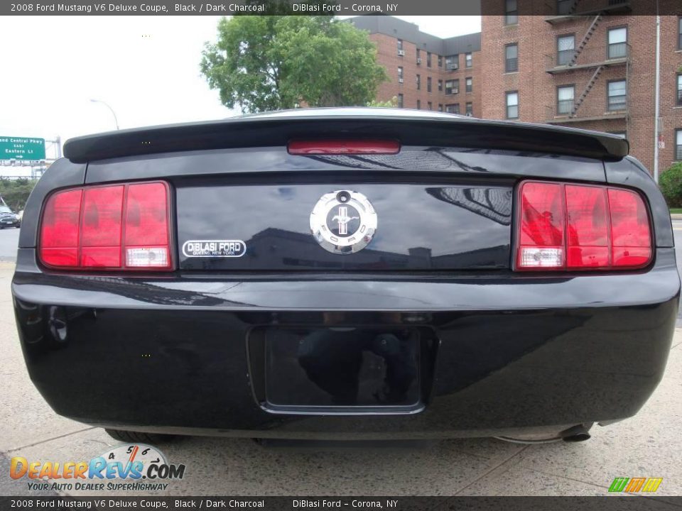 2008 Ford Mustang V6 Deluxe Coupe Black / Dark Charcoal Photo #5