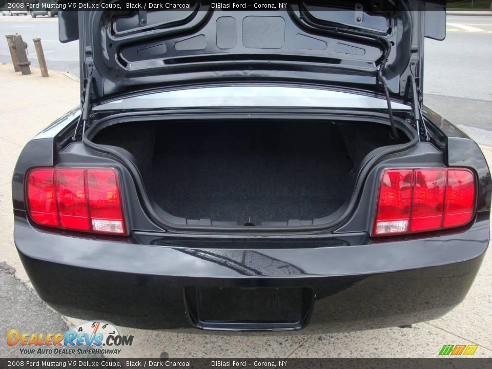 2008 Ford Mustang V6 Deluxe Coupe Black / Dark Charcoal Photo #6