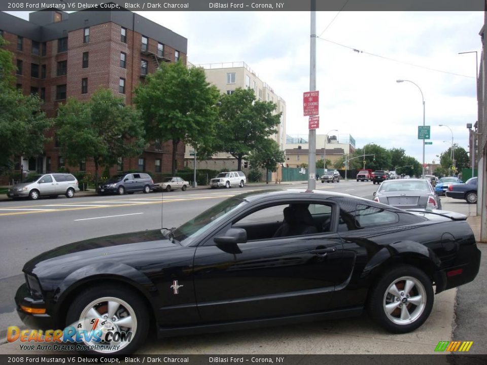 2008 Ford Mustang V6 Deluxe Coupe Black / Dark Charcoal Photo #8