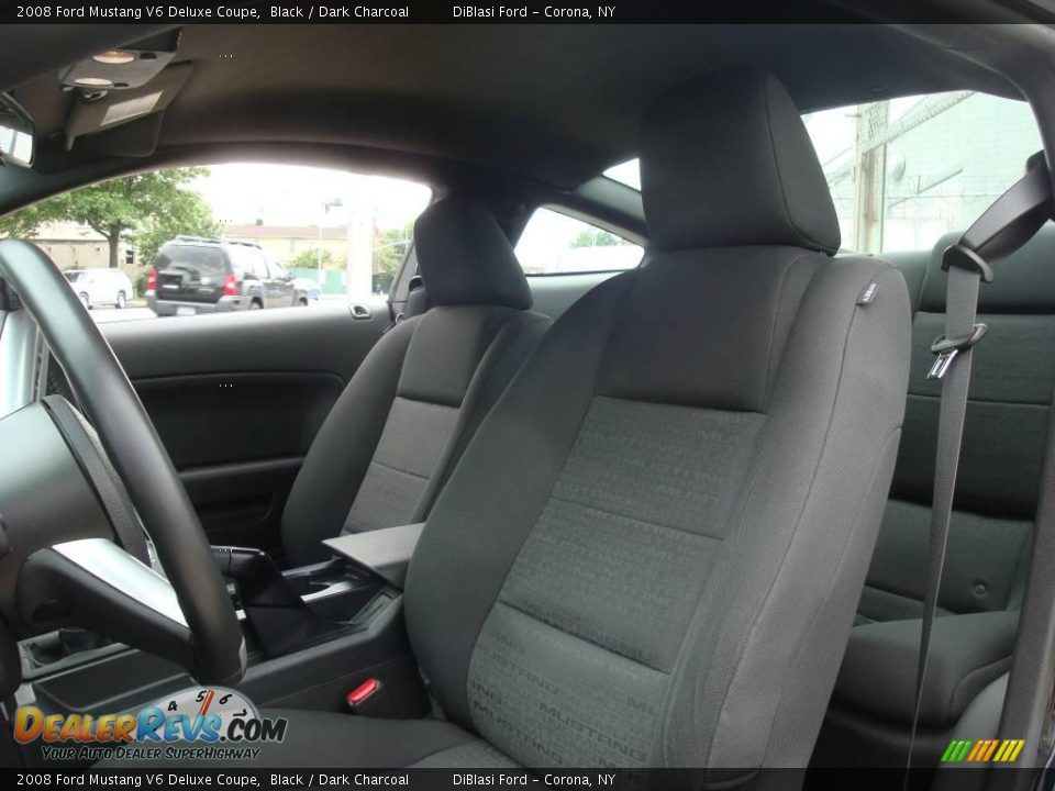 2008 Ford Mustang V6 Deluxe Coupe Black / Dark Charcoal Photo #11