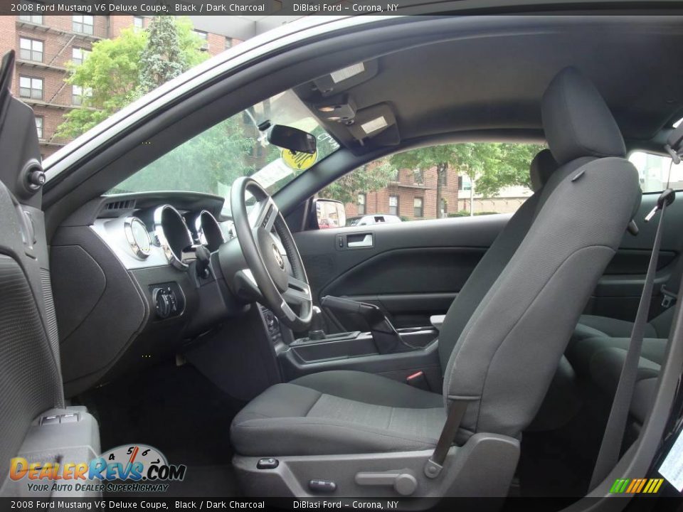 2008 Ford Mustang V6 Deluxe Coupe Black / Dark Charcoal Photo #12