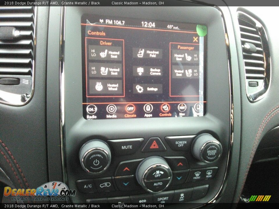 2018 Dodge Durango R/T AWD Granite Metallic / Black Photo #10