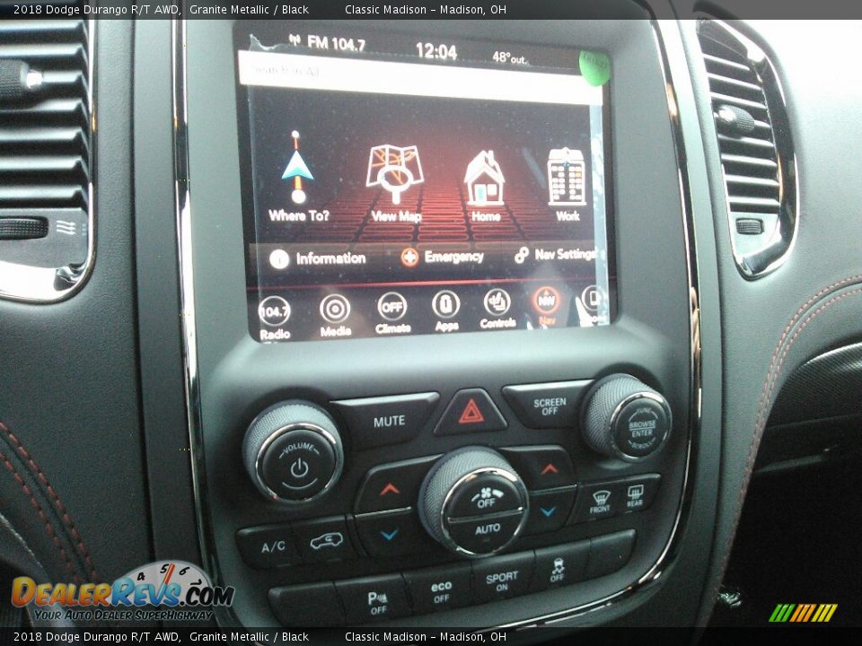 2018 Dodge Durango R/T AWD Granite Metallic / Black Photo #11