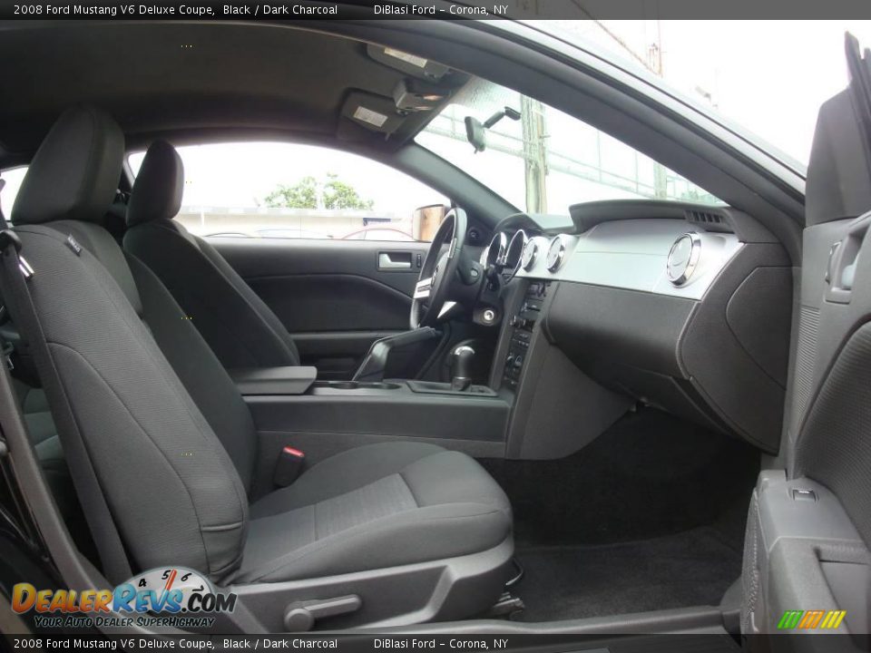 2008 Ford Mustang V6 Deluxe Coupe Black / Dark Charcoal Photo #18