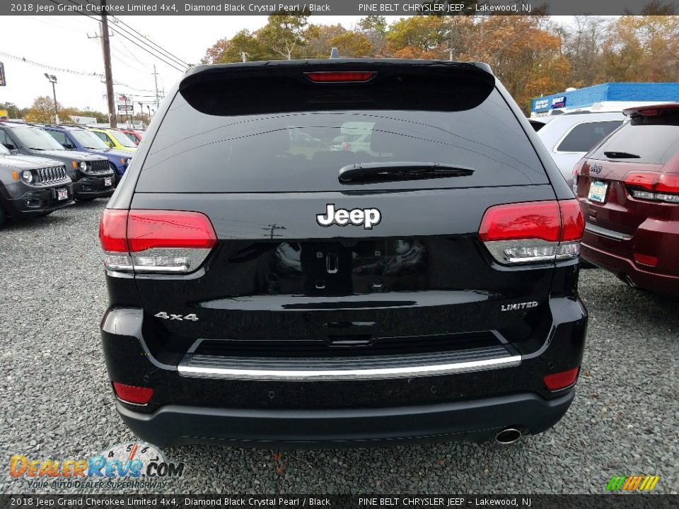 2018 Jeep Grand Cherokee Limited 4x4 Diamond Black Crystal Pearl / Black Photo #5