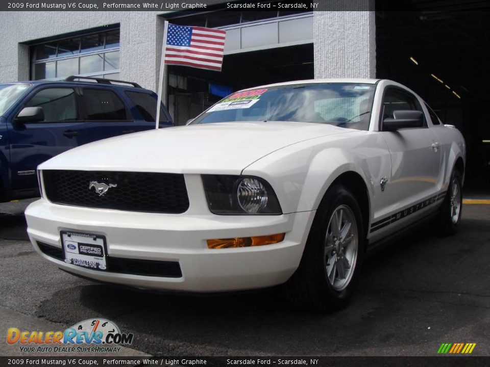 2009 Ford Mustang V6 Coupe Performance White / Light Graphite Photo #1
